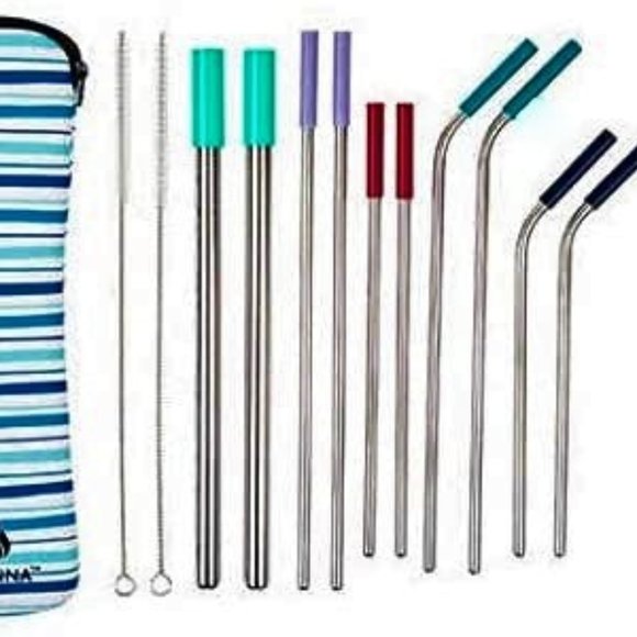 🔥New Manna 13pcs Reusable Straw & Cleaning Brush - Picture 5 of 6